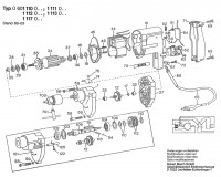 Bosch 0 601 111 003  Un. 2-Speed Drill 220 V / Eu Spare Parts
